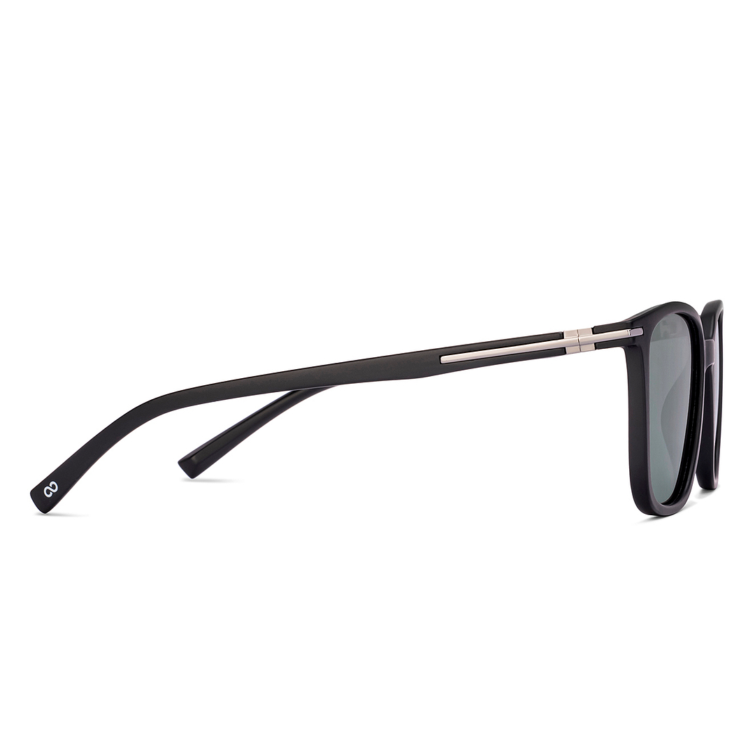 Vincent Chase Polarized Black Full Rim Square left side