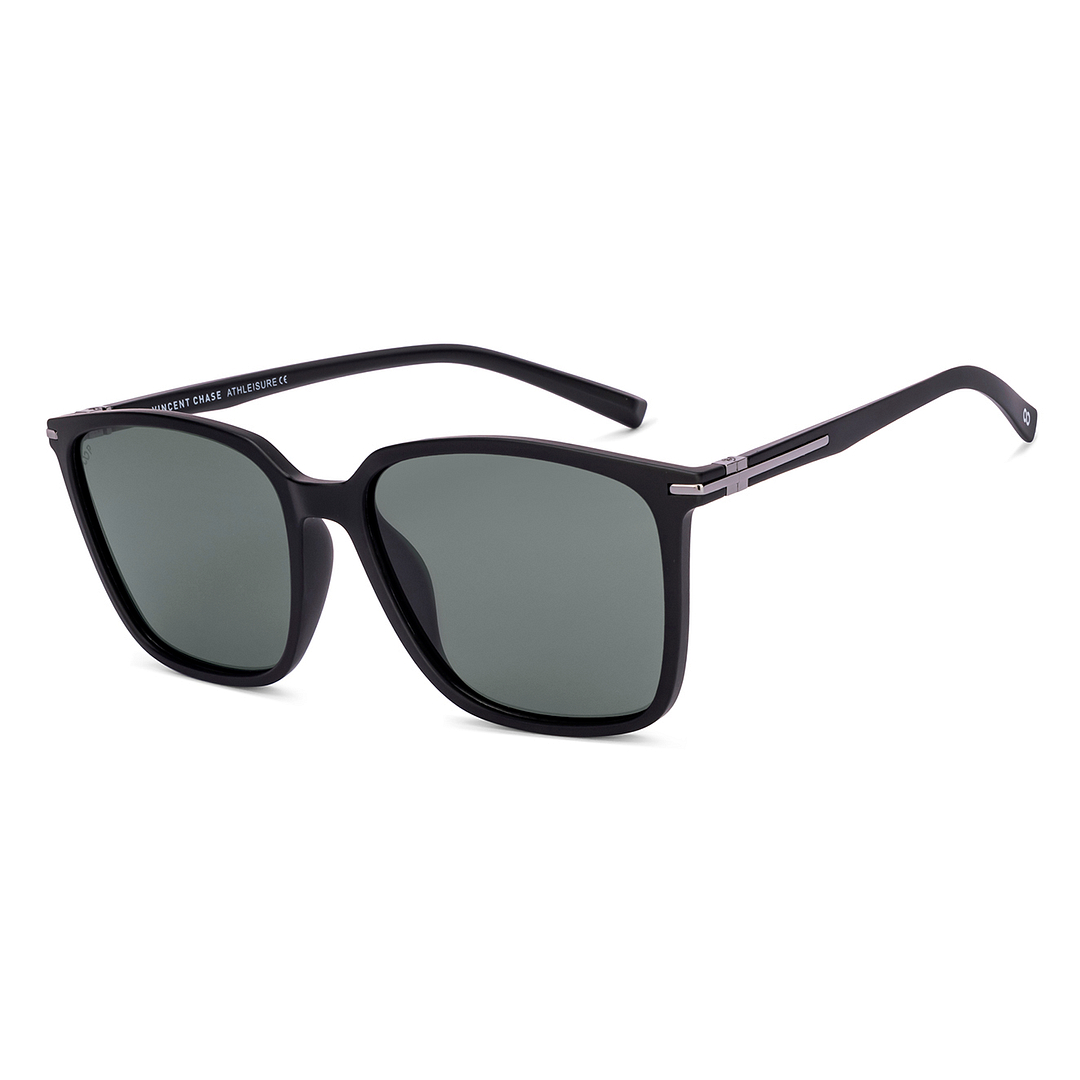 Vincent Chase Polarized Black Full Rim Square right side