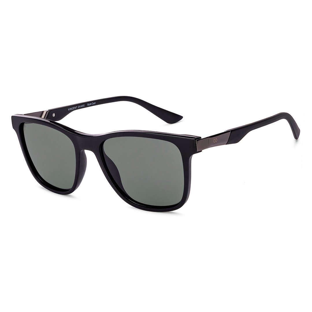 Vincent Chase Polarized Black Full Rim Square right side