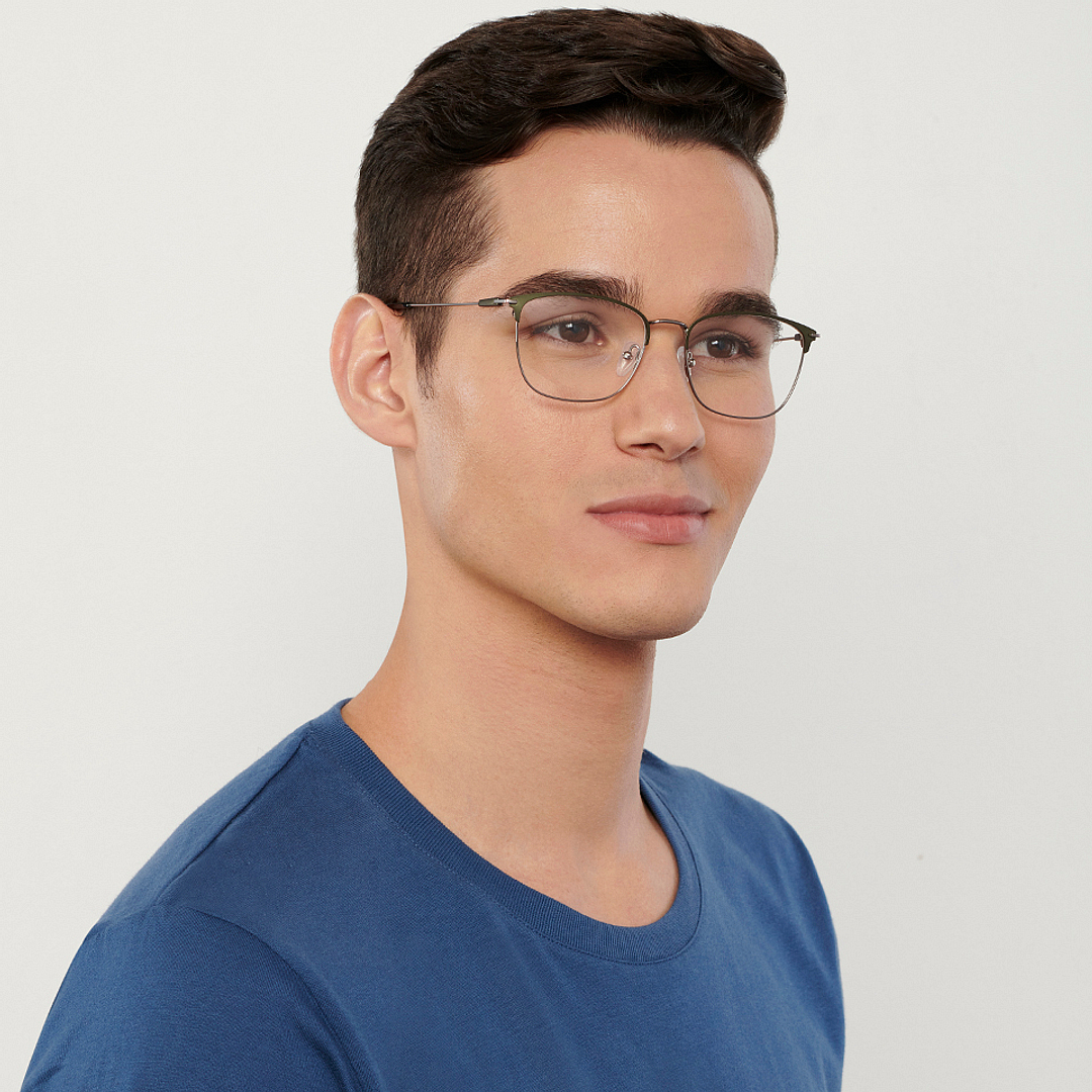 Vincent Chase Online Silver Full Rim Square left side