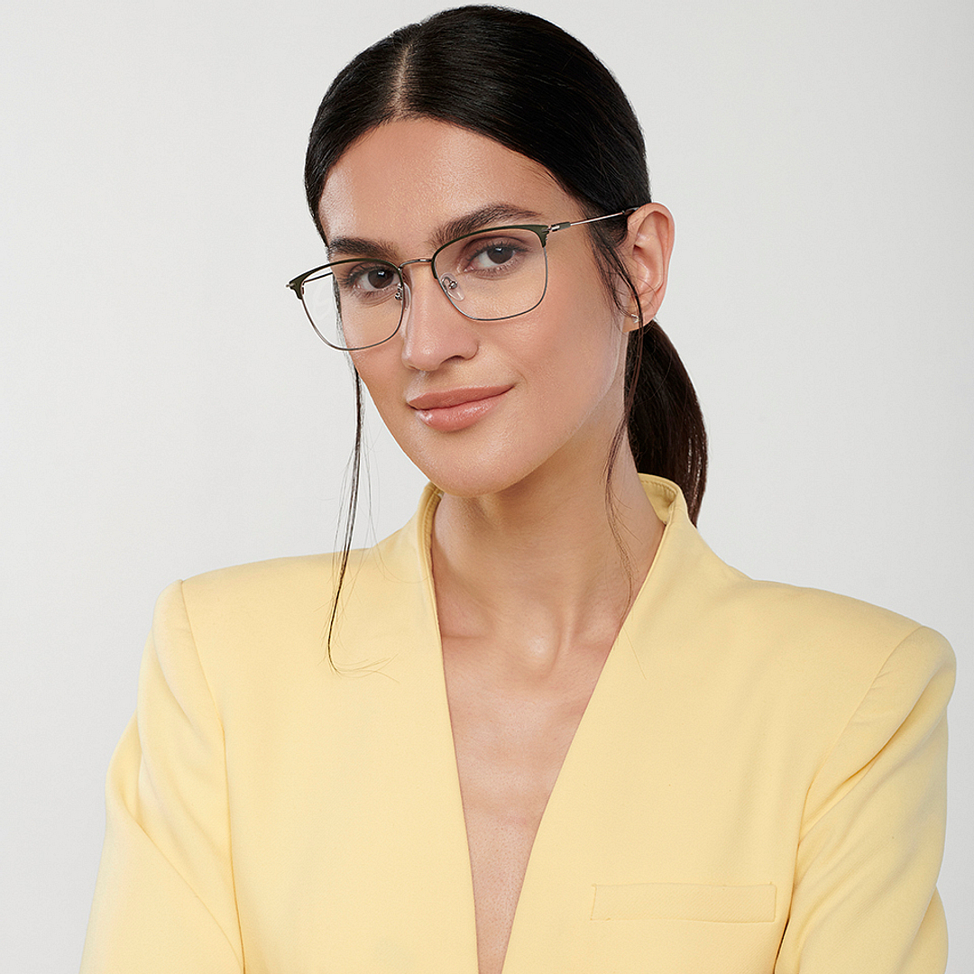 Vincent Chase Online Silver Full Rim Square left side