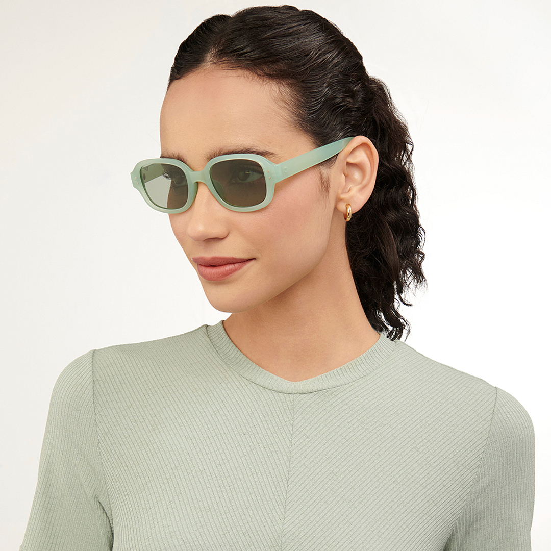 Vincent Chase Online Green Full Rim Rectangle left side