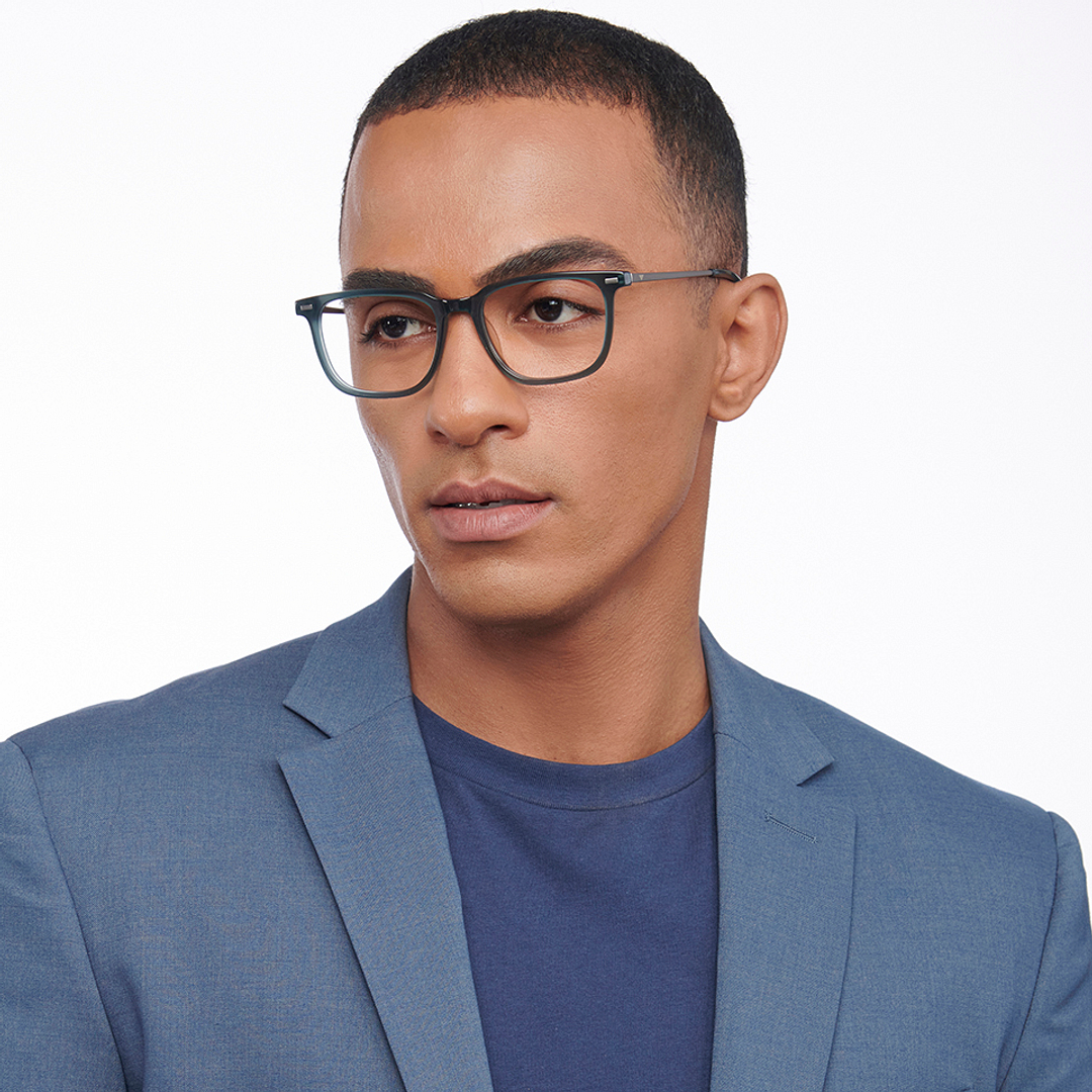 Vincent Chase Online Green Transparent Full Rim Square left side