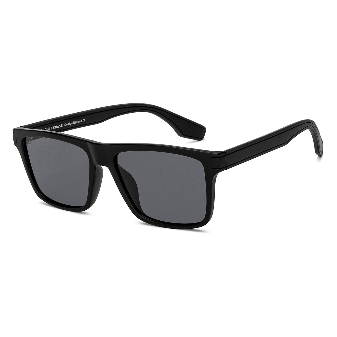 Vincent Chase Polarized Black Full Rim Rectangle left side
