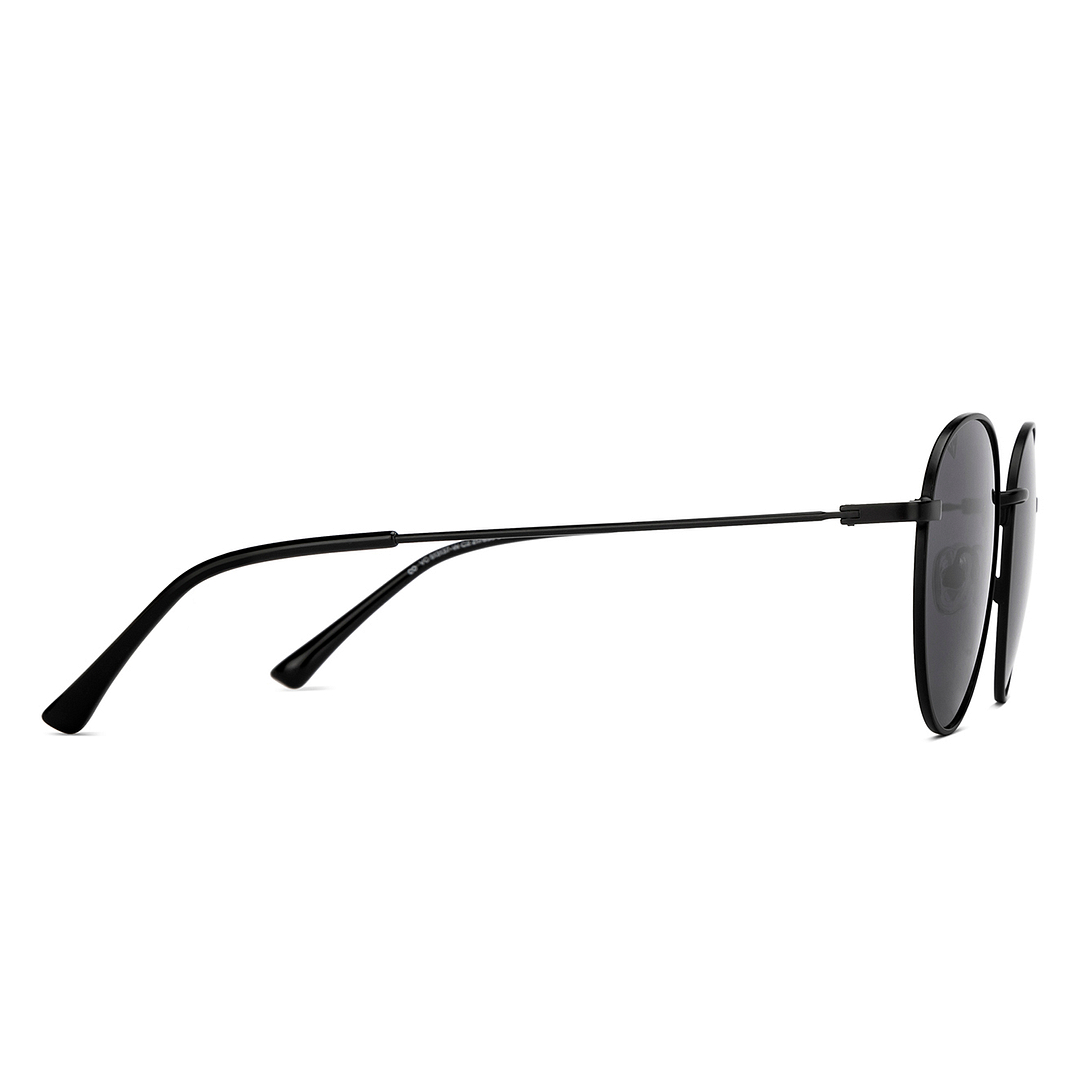 Vincent Chase Polarized Black Full Rim Round left side