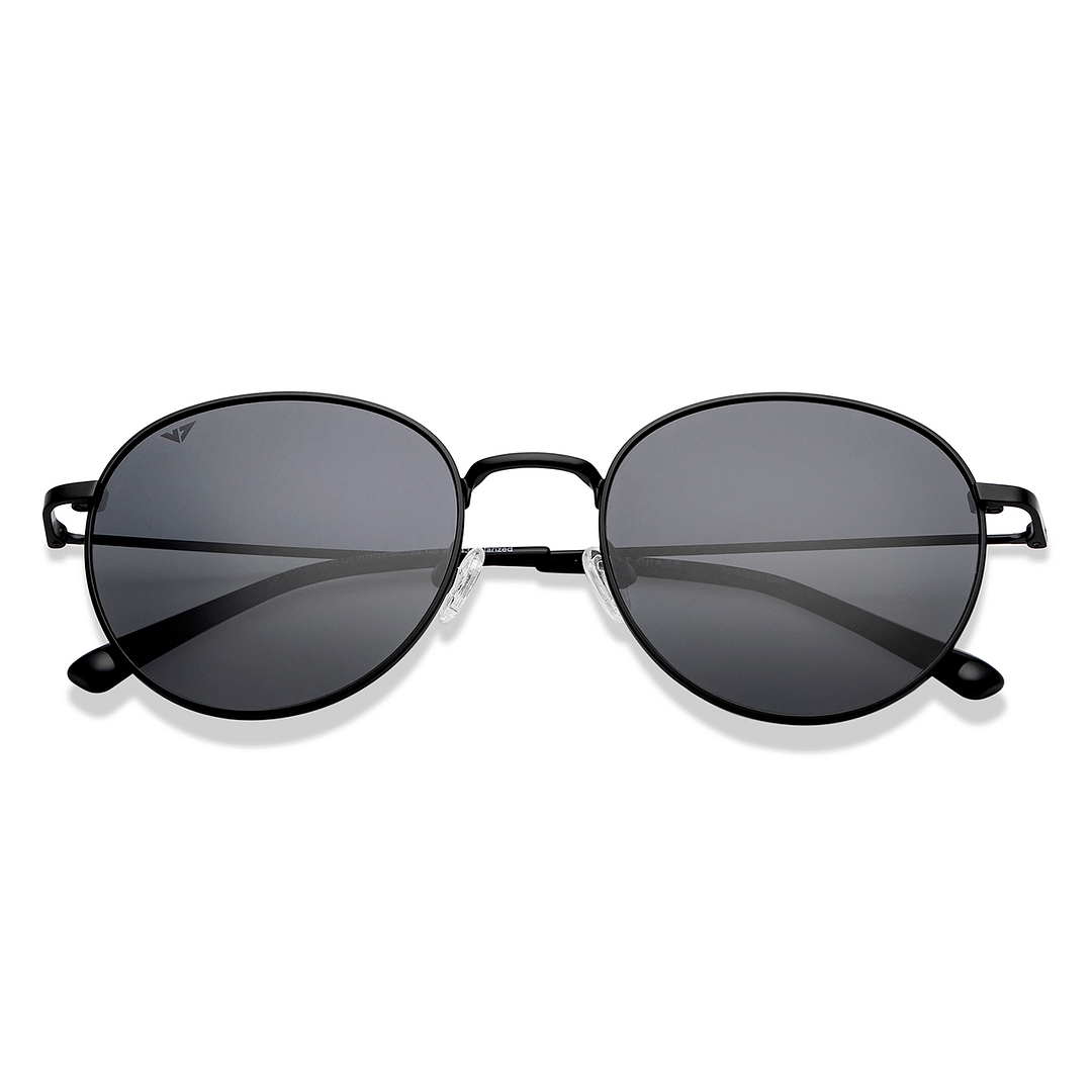 Vincent Chase Polarized Black Full Rim Round left side