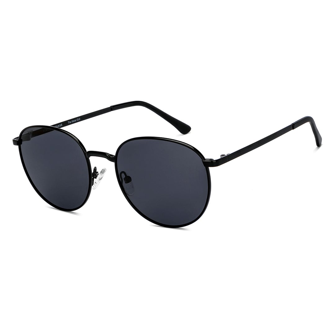 Vincent Chase Polarized Black Full Rim Round right side