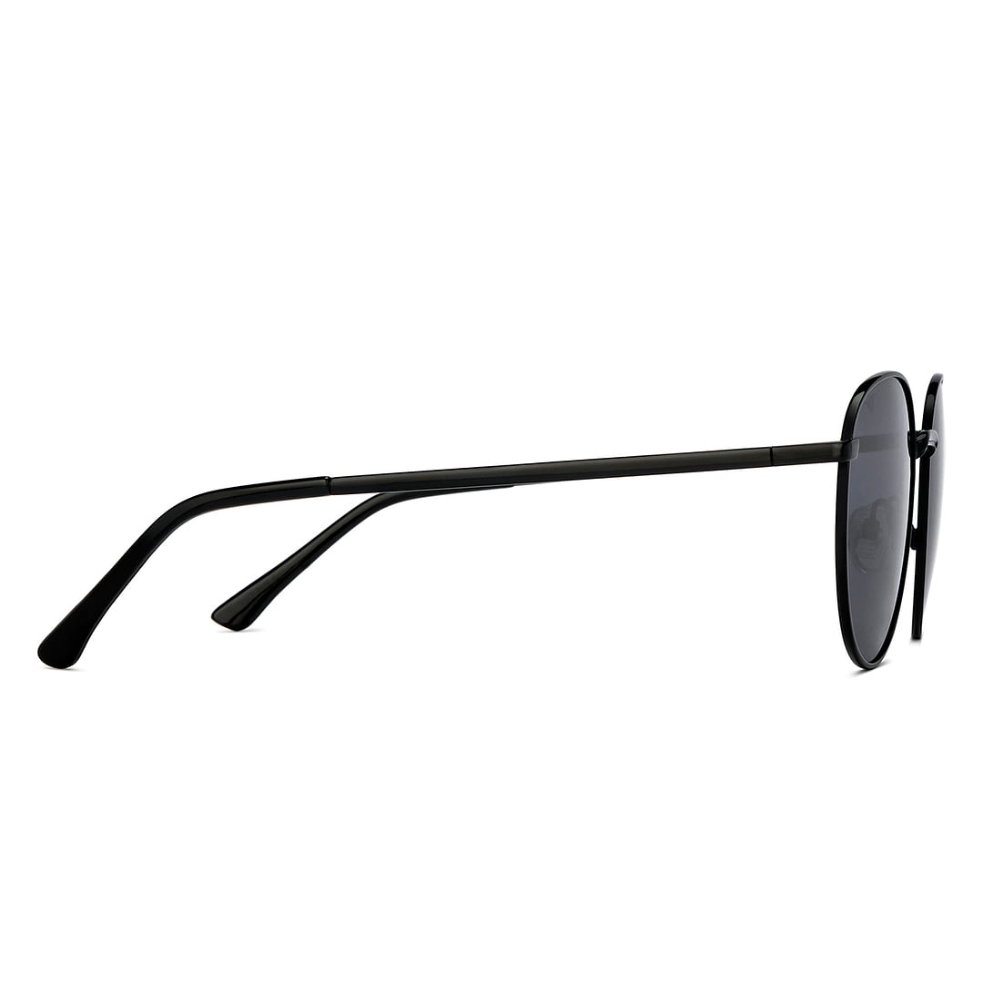 Vincent Chase Polarized Black Full Rim Round left side