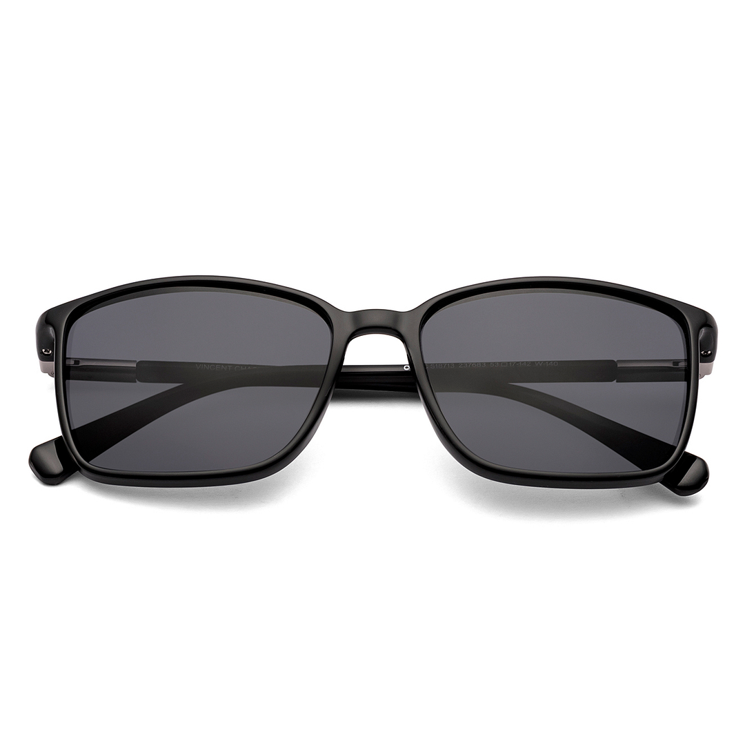 Buy Grey Black Full Rim Square Vincent Chase Online Sun Non-metal