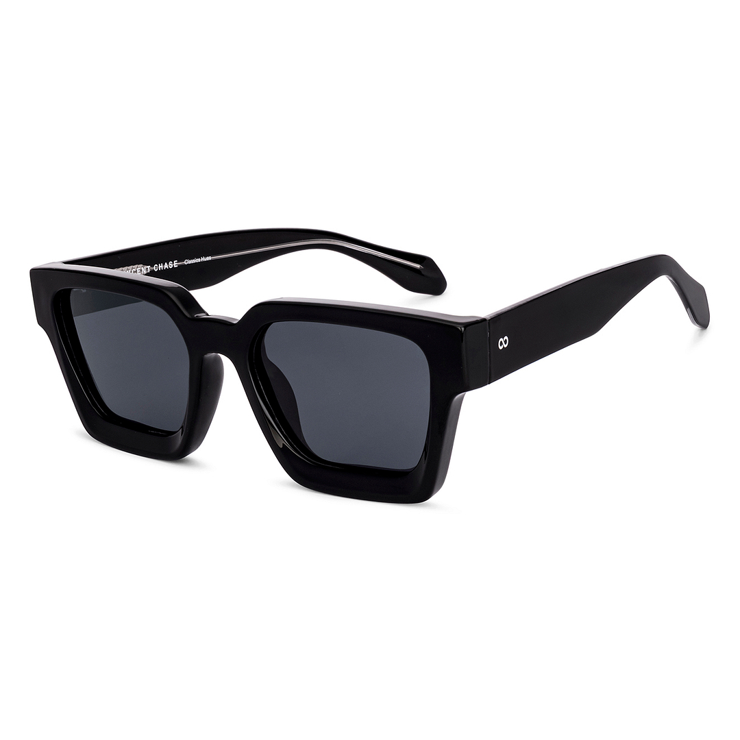 Grey Black Full Rim Square Vincent Chase Polarized Non-metal VC