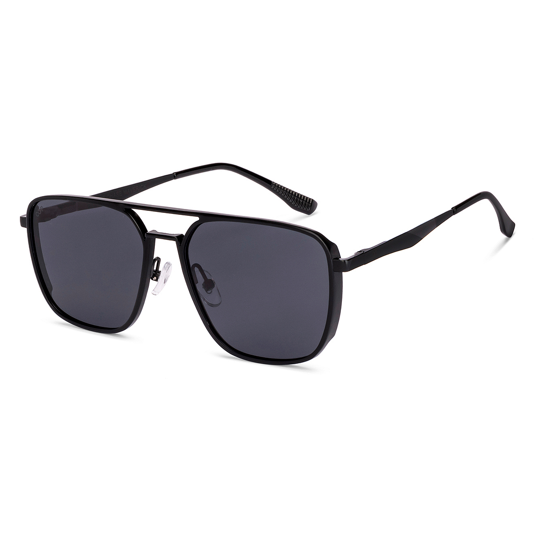 Buy Grey Black Full Rim Square Vincent Chase Polarized VC Sun