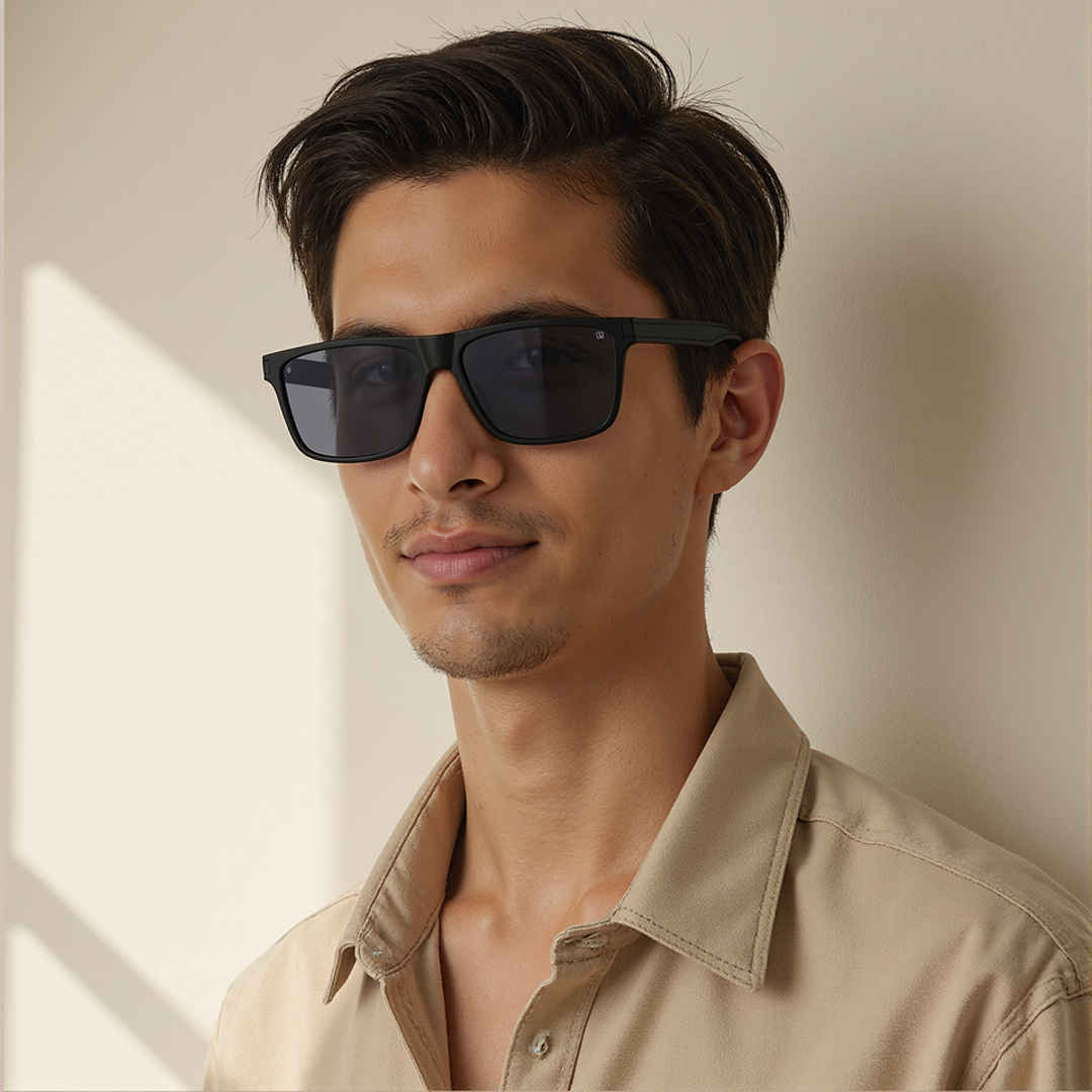 Vincent Chase Polarized Black Full Rim Rectangle right side