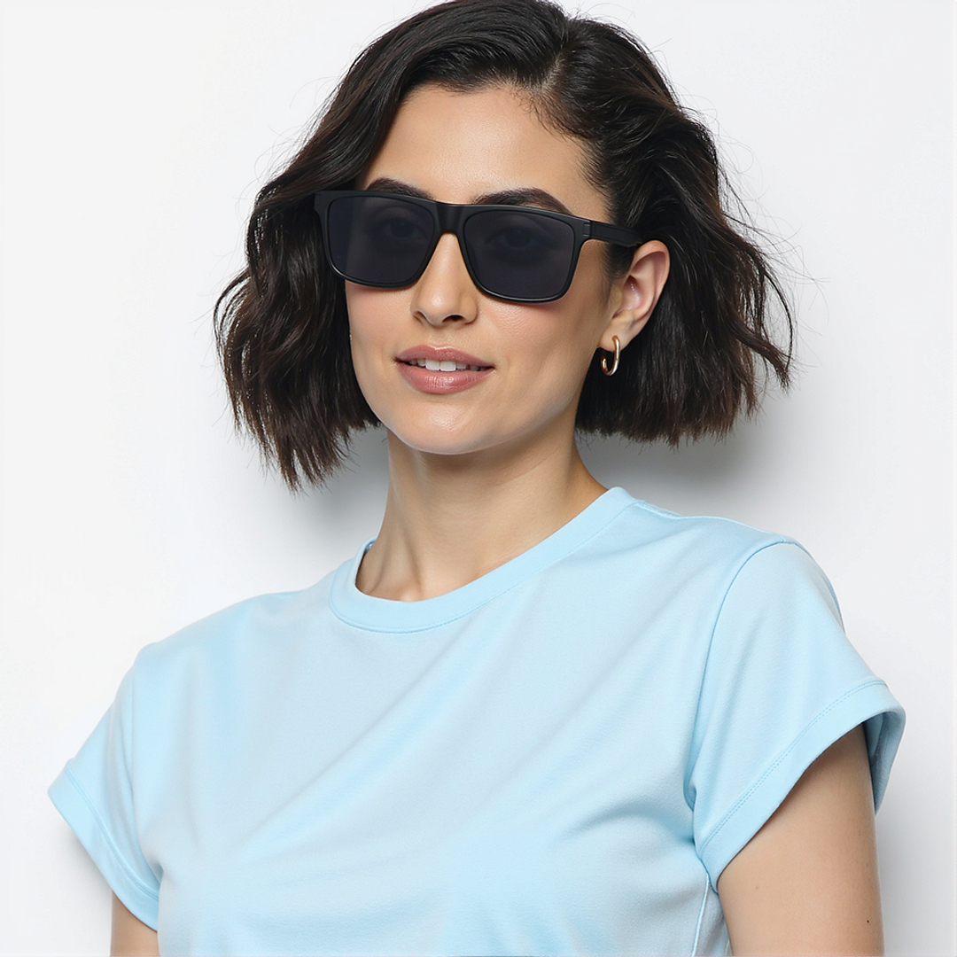 Vincent Chase Polarized Black Full Rim Rectangle right side