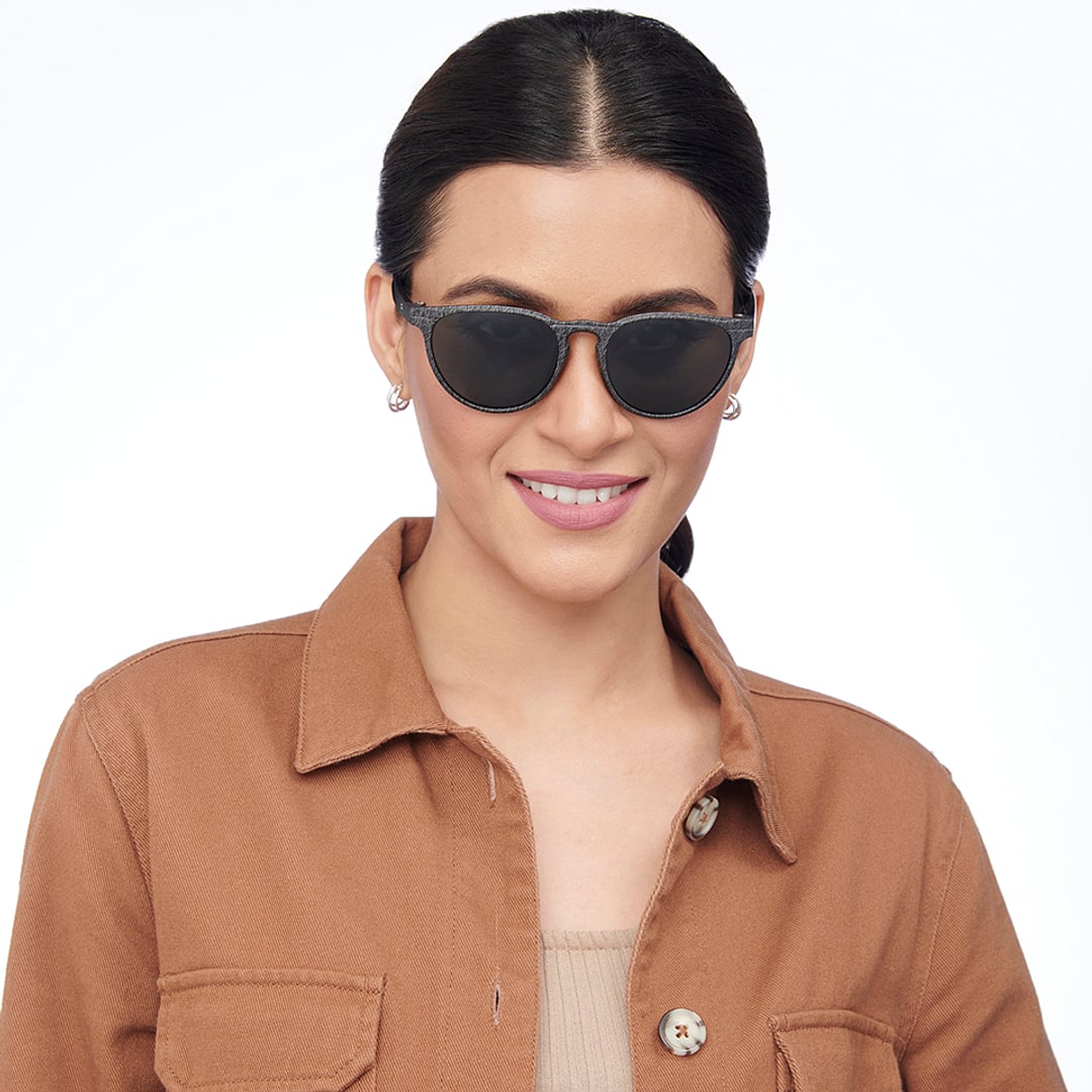 Vincent Chase Polarized Black Full Rim Round right side