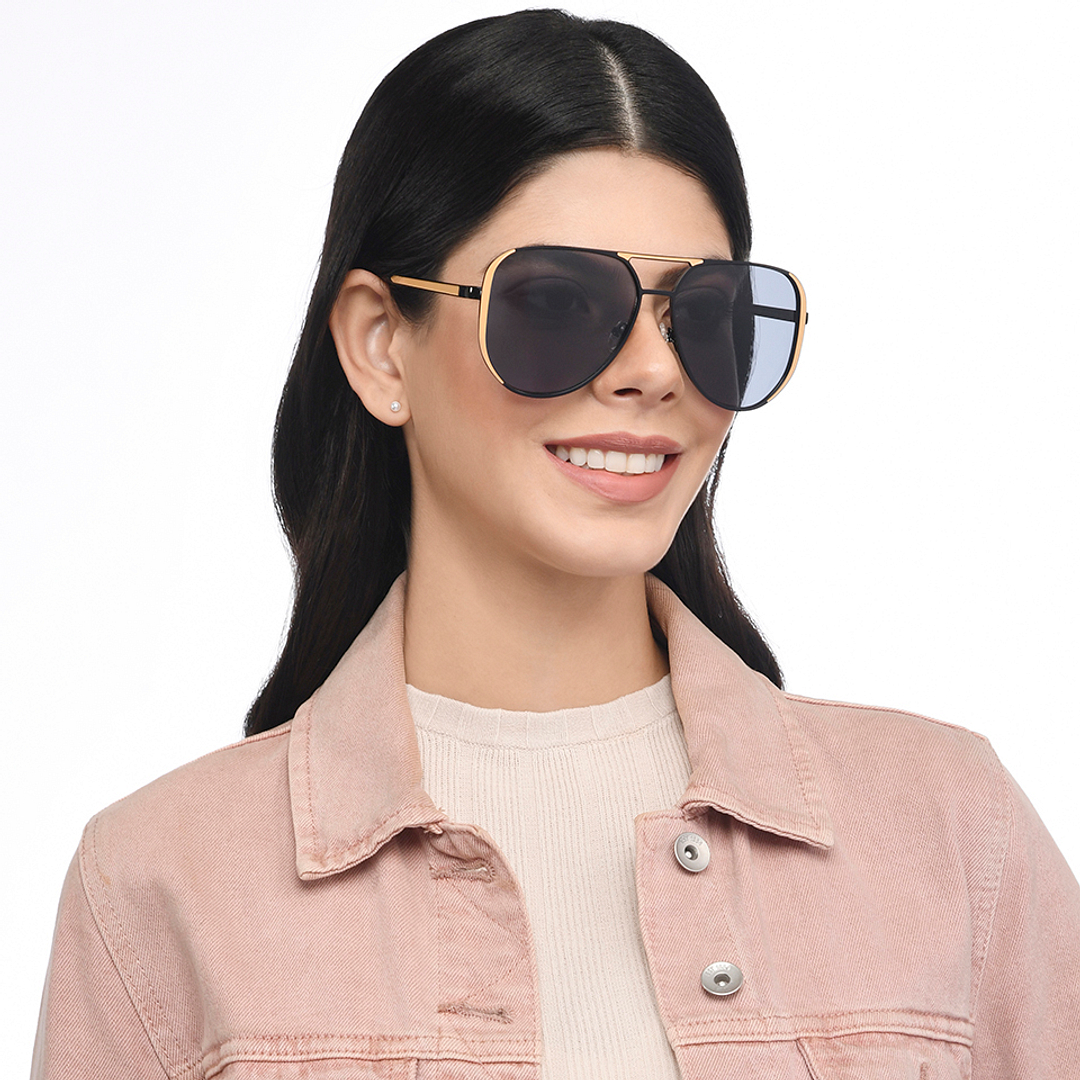 Vincent Chase Online Yellow Full Rim Aviator left side