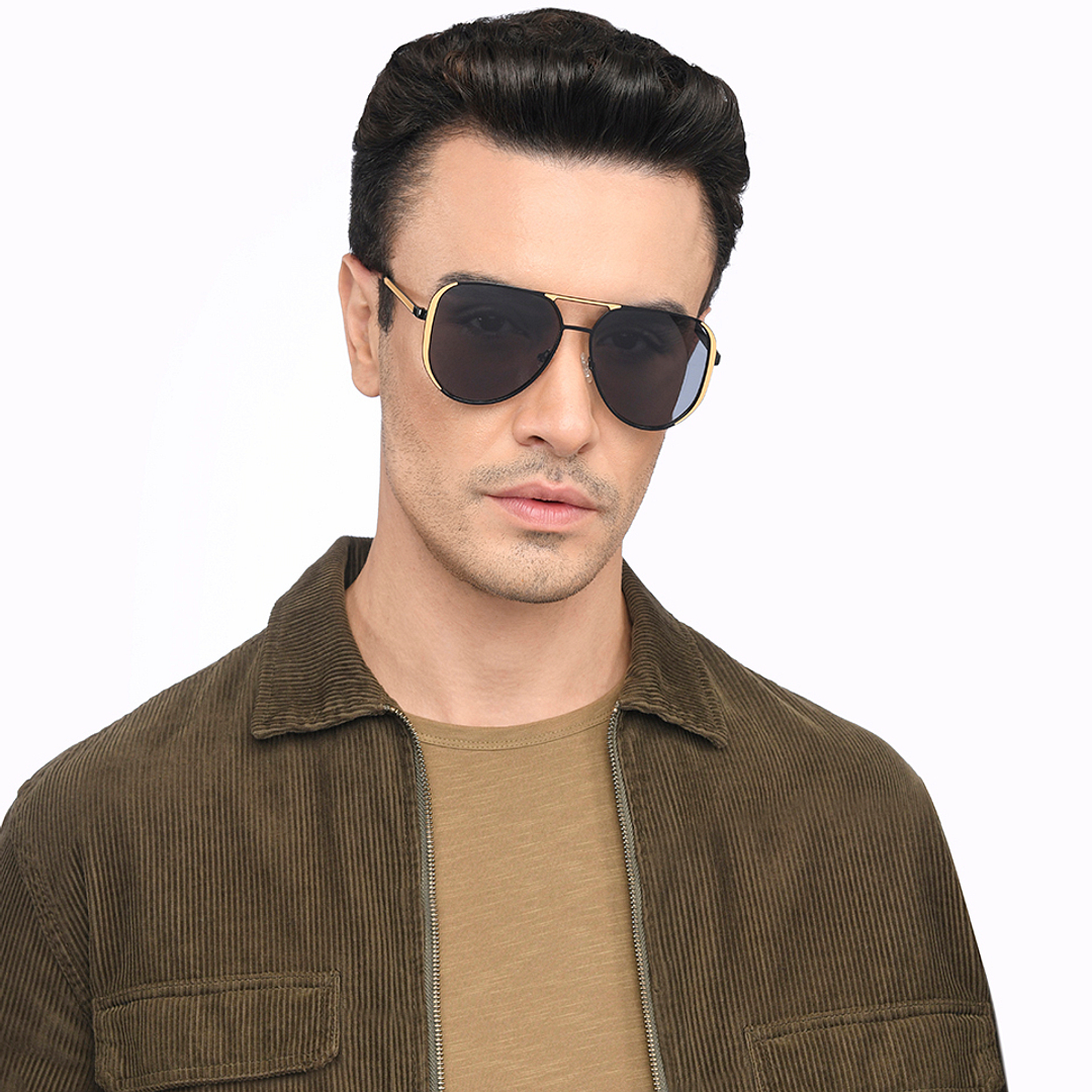 Vincent Chase Online Yellow Full Rim Aviator right side