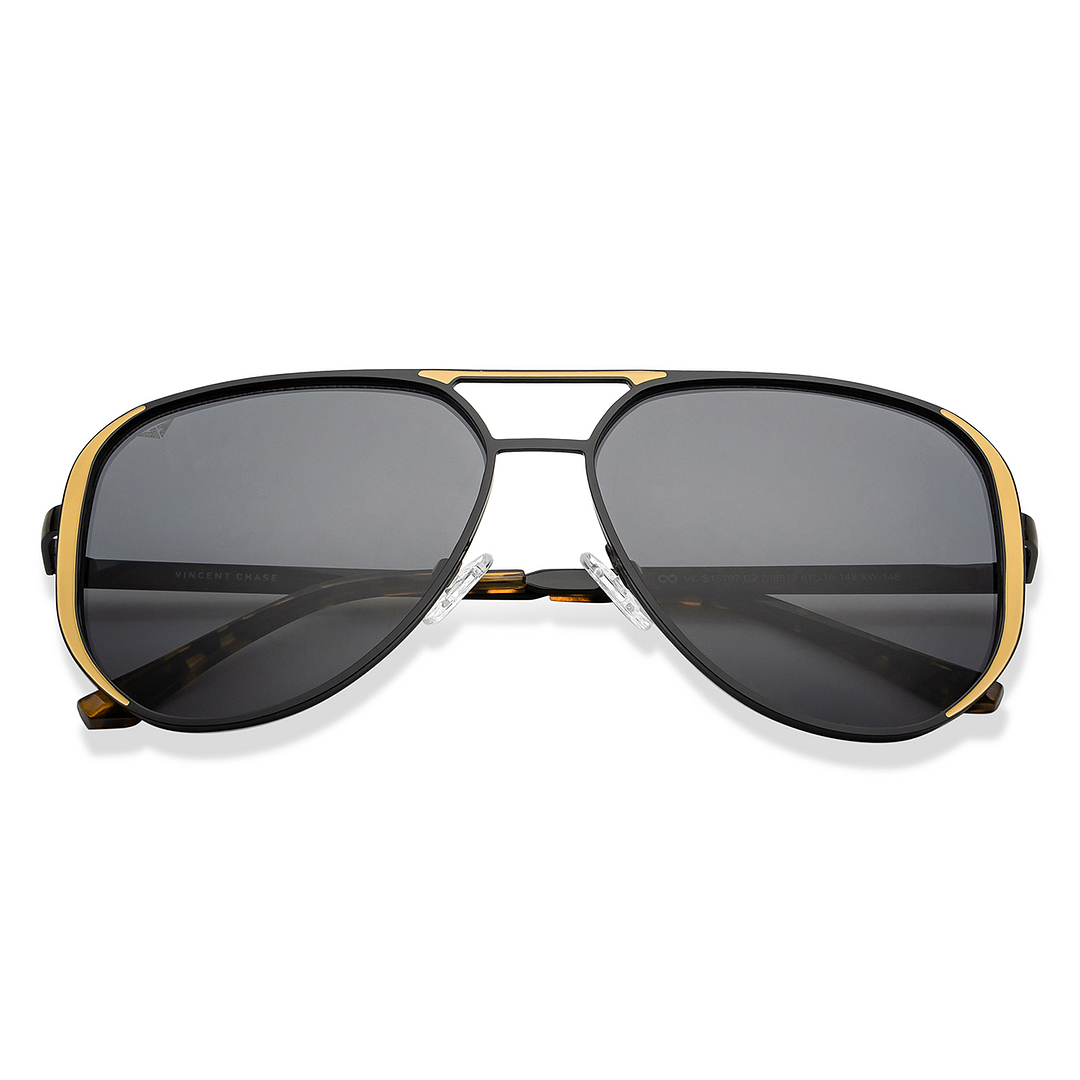 Vincent Chase Online Yellow Full Rim Aviator left side