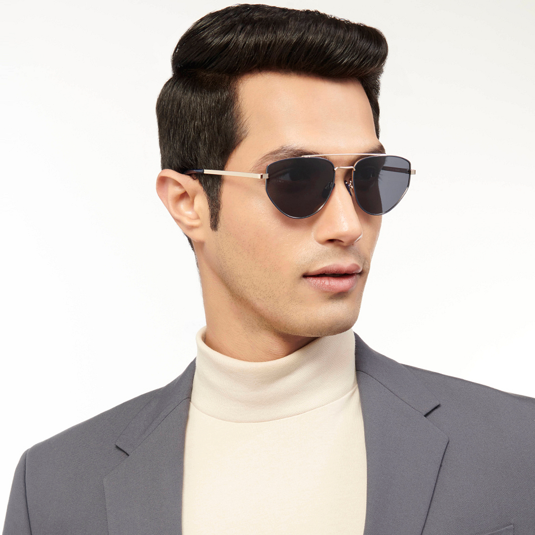 Vincent Chase Online Blue Full Rim Aviator right side