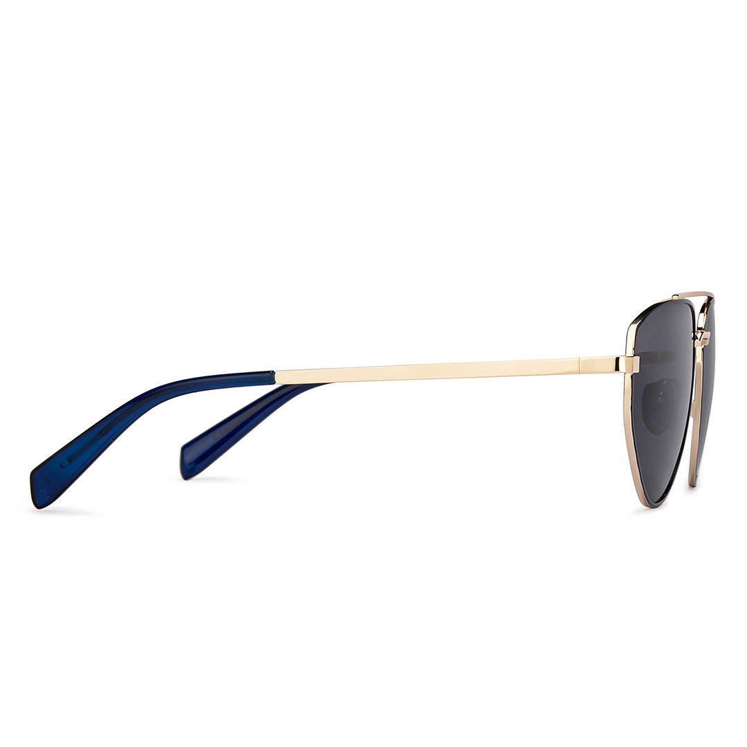 Vincent Chase Online Blue Full Rim Aviator left side
