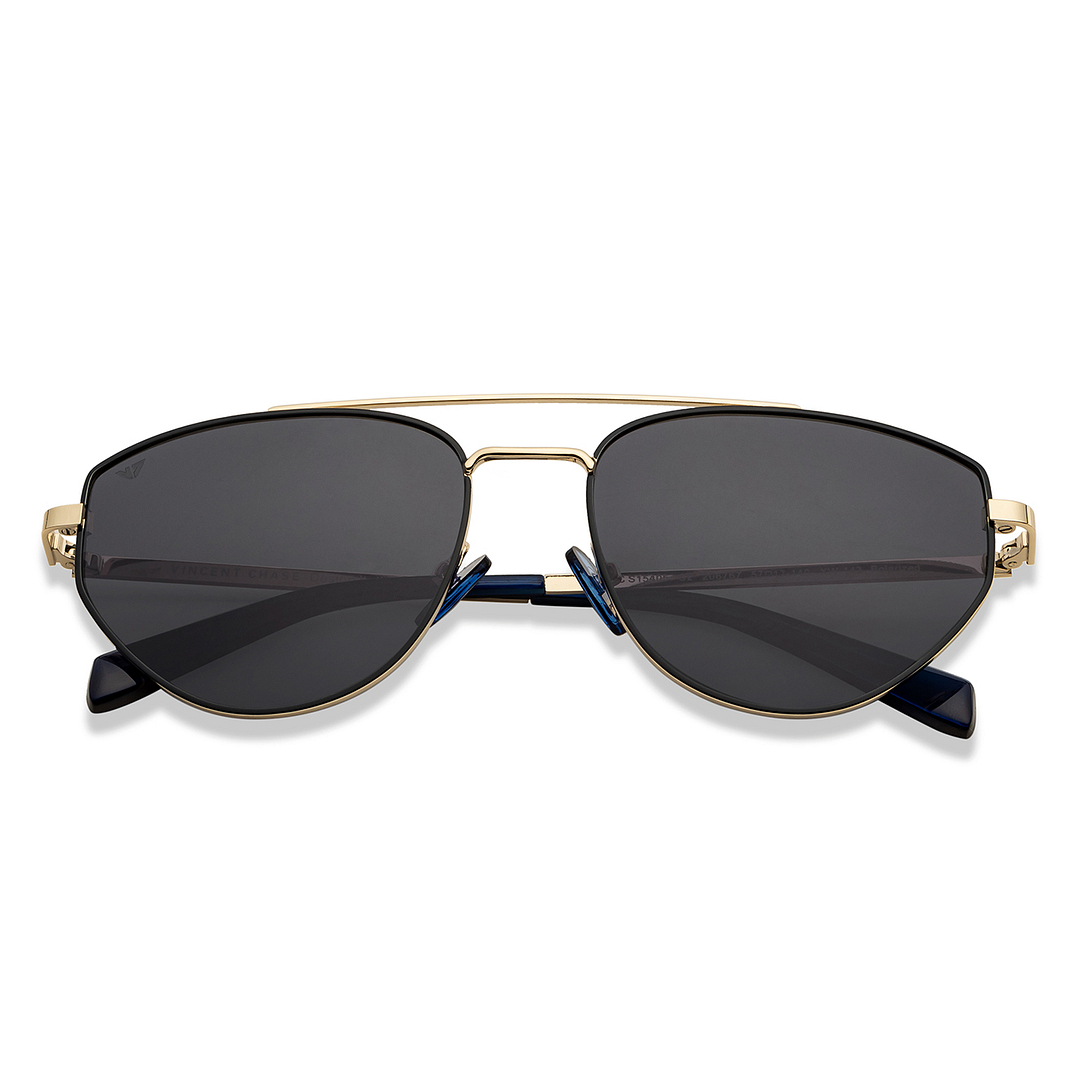 Vincent Chase Online Blue Full Rim Aviator left side