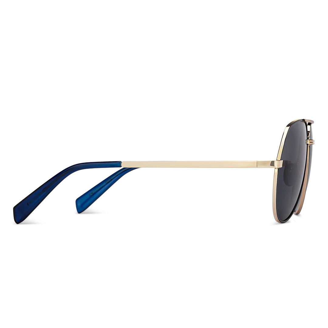Vincent Chase Online Blue Full Rim Aviator left side