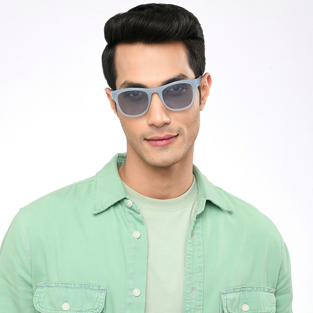 Vincent Chase Polarized Grey Full Rim Square left side