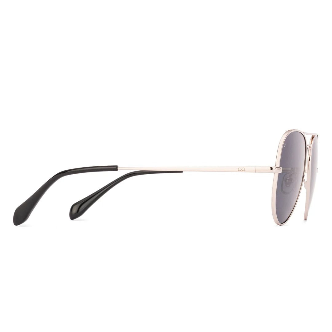 Vincent Chase Polarized Gold Full Rim Aviator left side