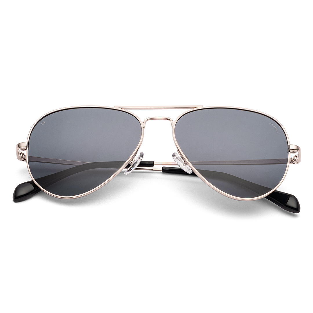 Vincent Chase Polarized Gold Full Rim Aviator right side