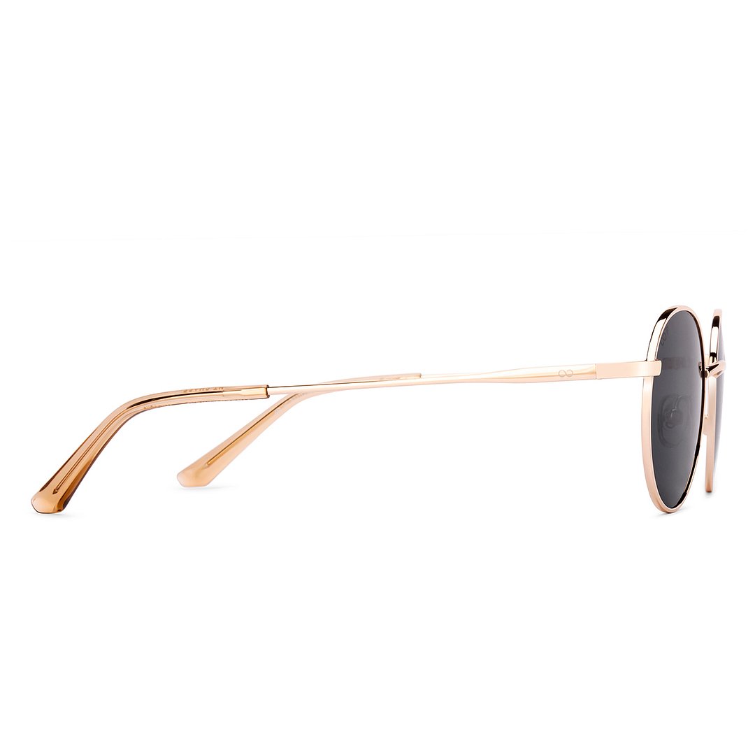 Vincent Chase Polarized Gold Full Rim Round left side