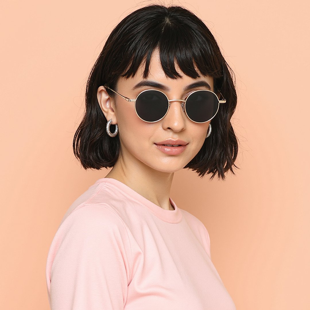 Vincent Chase Polarized Gold Full Rim Round right side