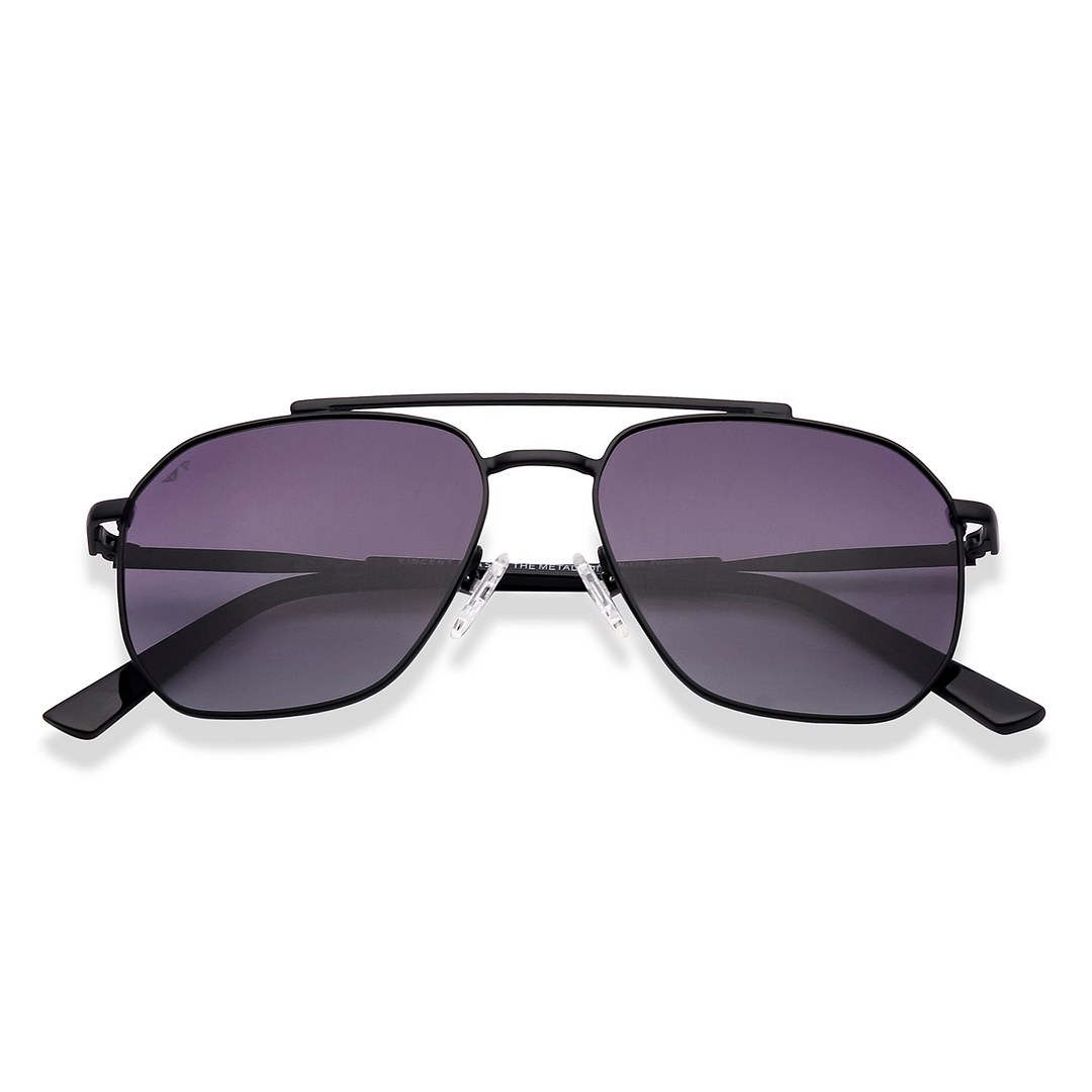 Vincent Chase Polarized Black Full Rim Rectangle left side