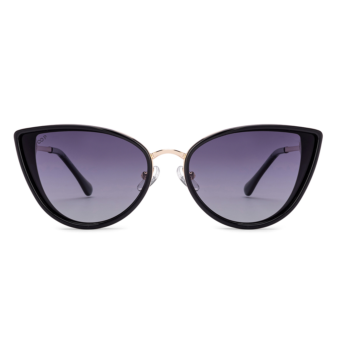 Vincent Chase Polarized Black Full Rim Cat Eye right side