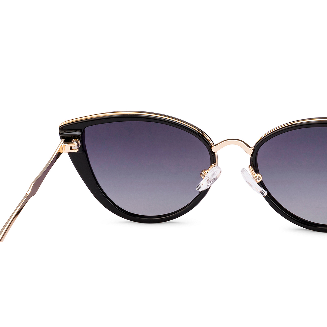 Vincent Chase Polarized Black Full Rim Cat Eye right side