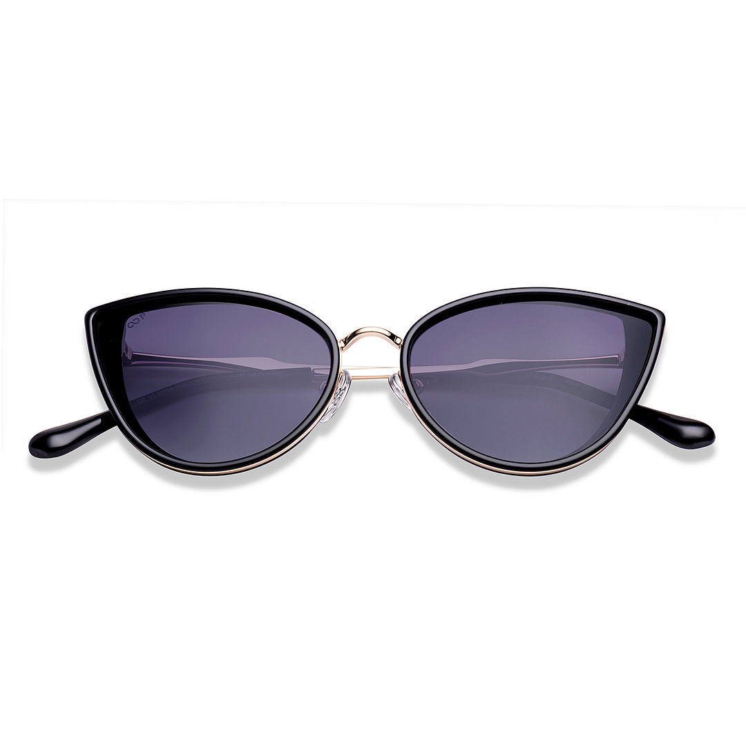 Vincent Chase Polarized Black Full Rim Cat Eye left side