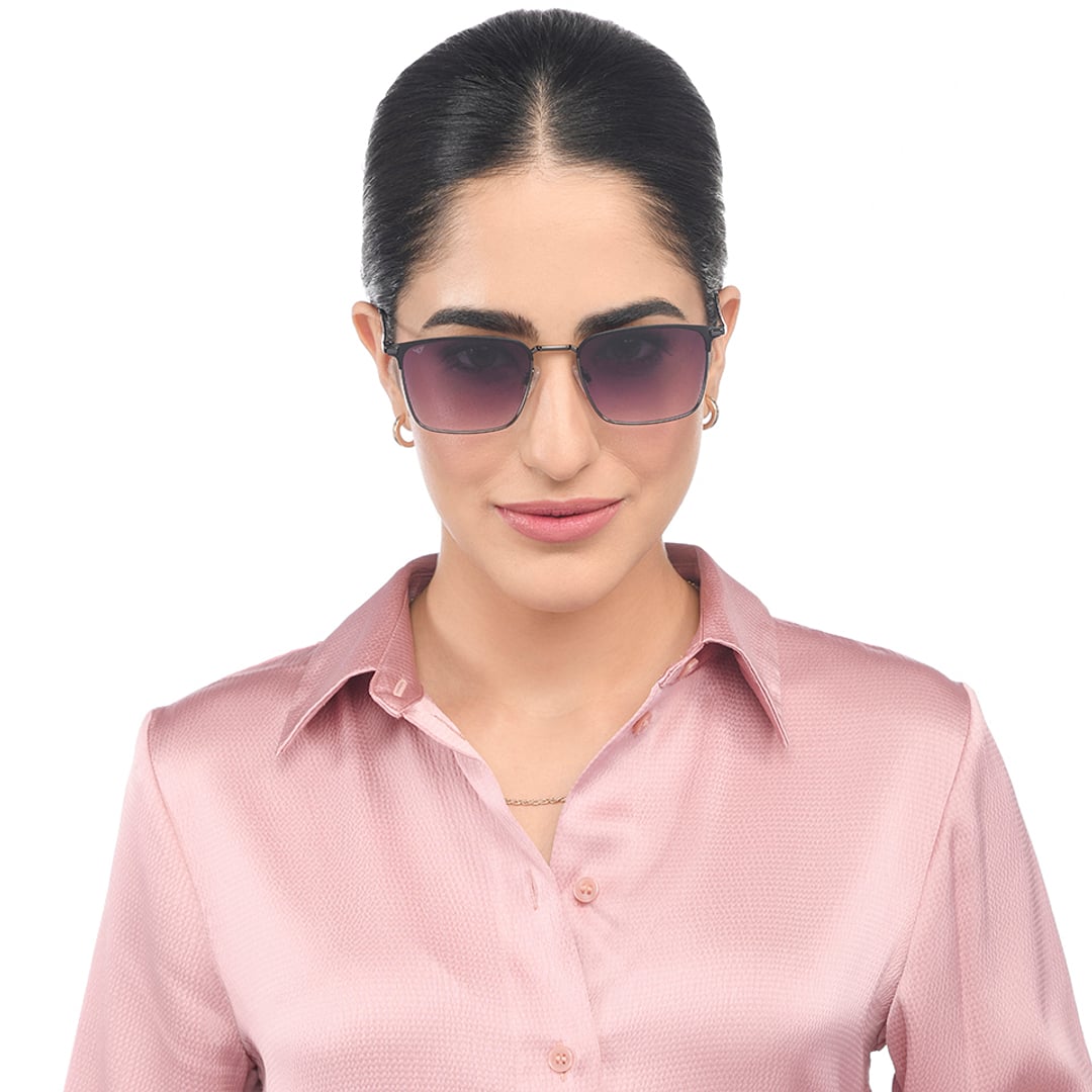 Vincent Chase Gunmetal Full Rim Clubmaster right side