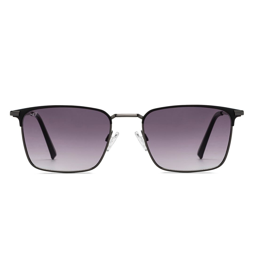 Vincent Chase Gunmetal Full Rim Clubmaster left side