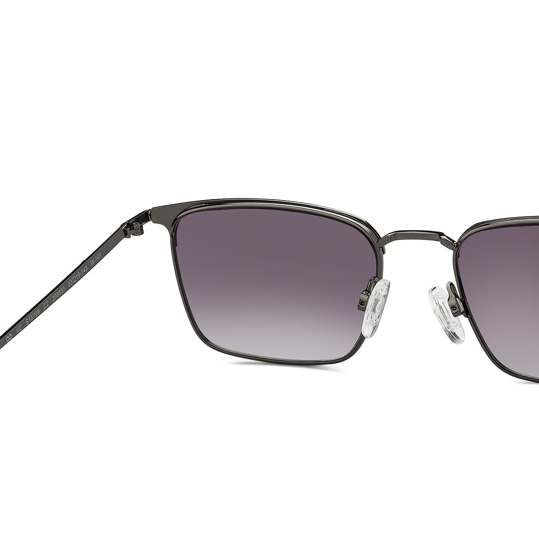 Vincent Chase Gunmetal Full Rim Clubmaster right side