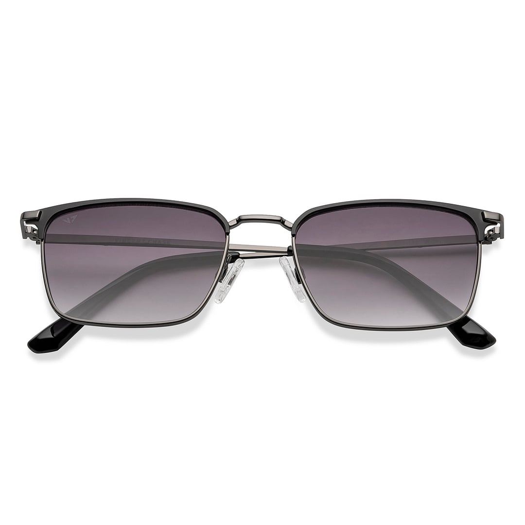 Vincent Chase Gunmetal Full Rim Clubmaster left side