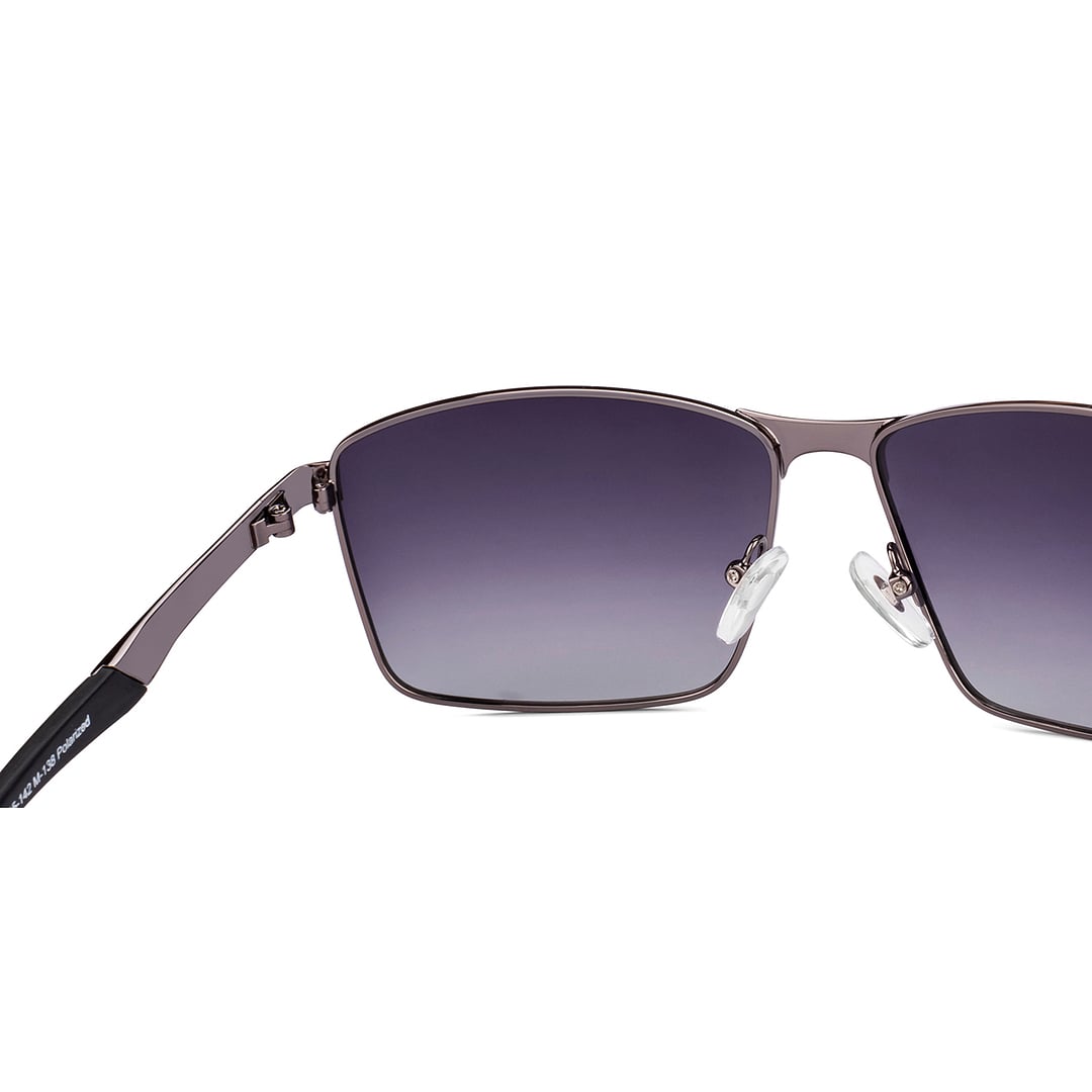 Vincent Chase Polarized Gunmetal Full Rim Rectangle right side