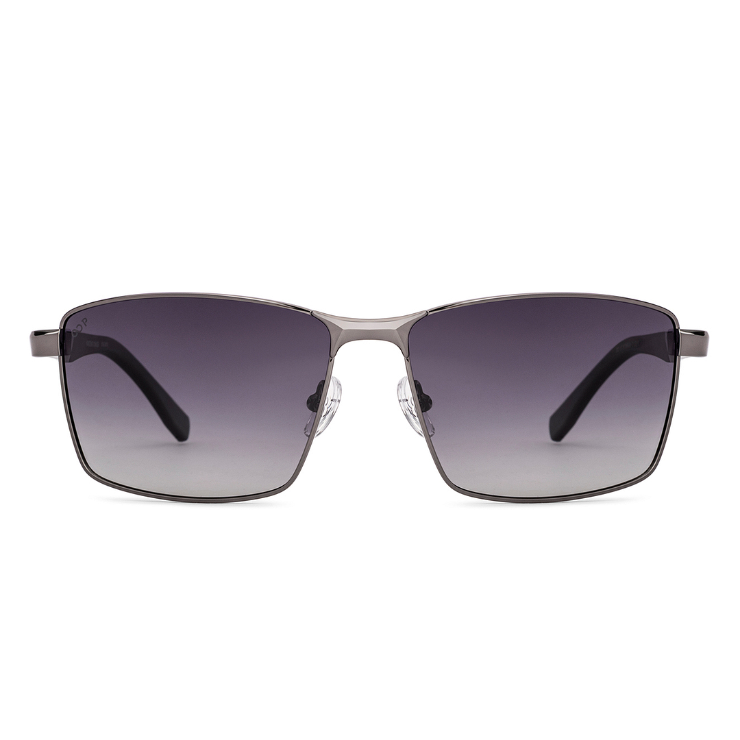 Buy Grey Gradient Gunmetal Full Rim Rectangle Vincent Chase