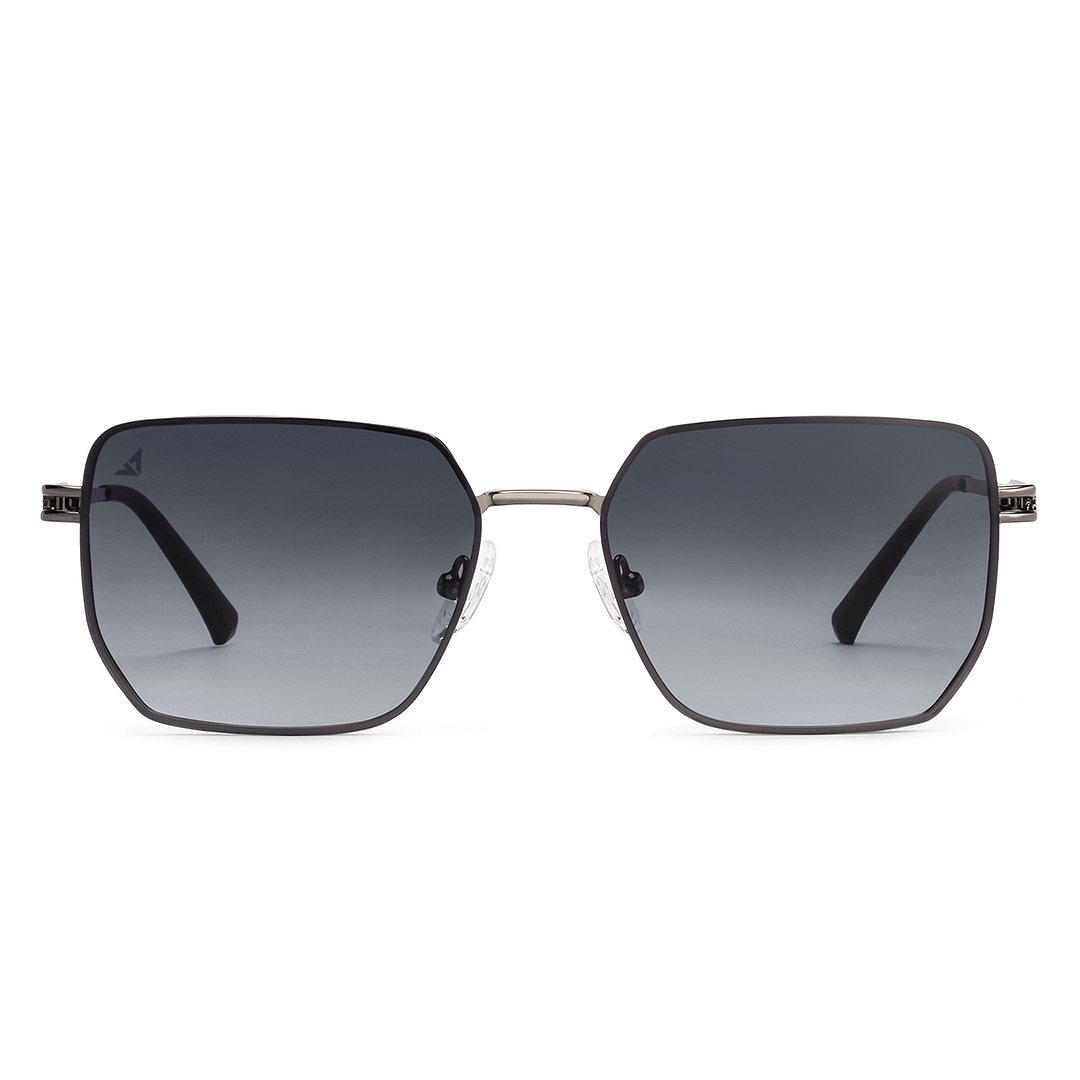 Vincent Chase Gunmetal Rimless Rectangle right side