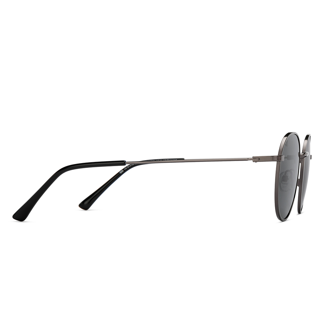 Vincent Chase Online Gunmetal Full Rim Round left side