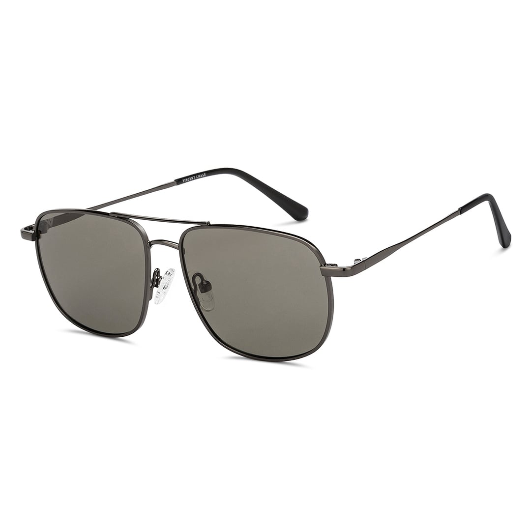 Vincent Chase Online Gunmetal Full Rim Rectangle right side