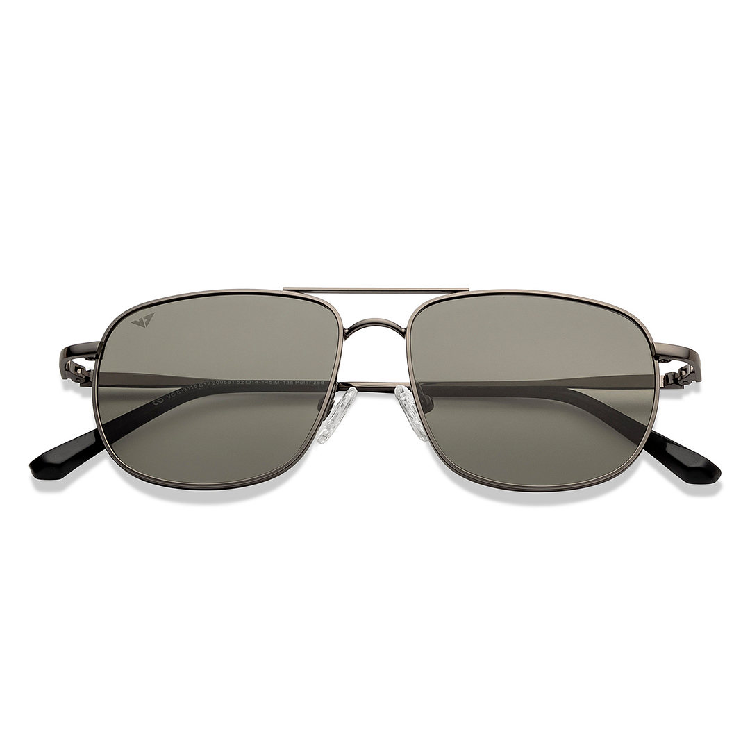 Vincent Chase Online Gunmetal Full Rim Rectangle left side