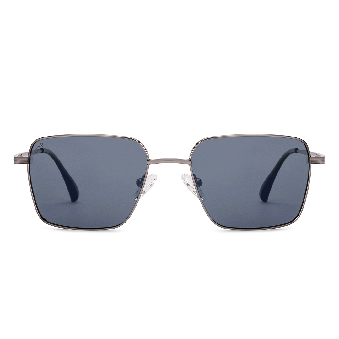 Buy Grey Gunmetal Full Rim Square Vincent Chase Polarized METAL