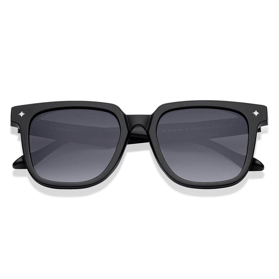 Vincent Chase Black Full Rim Rectangle left side