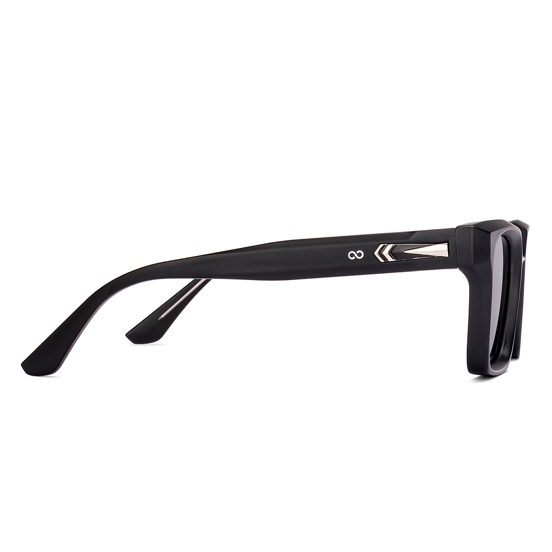 Vincent Chase Polarized Black Full Rim Rectangle left side