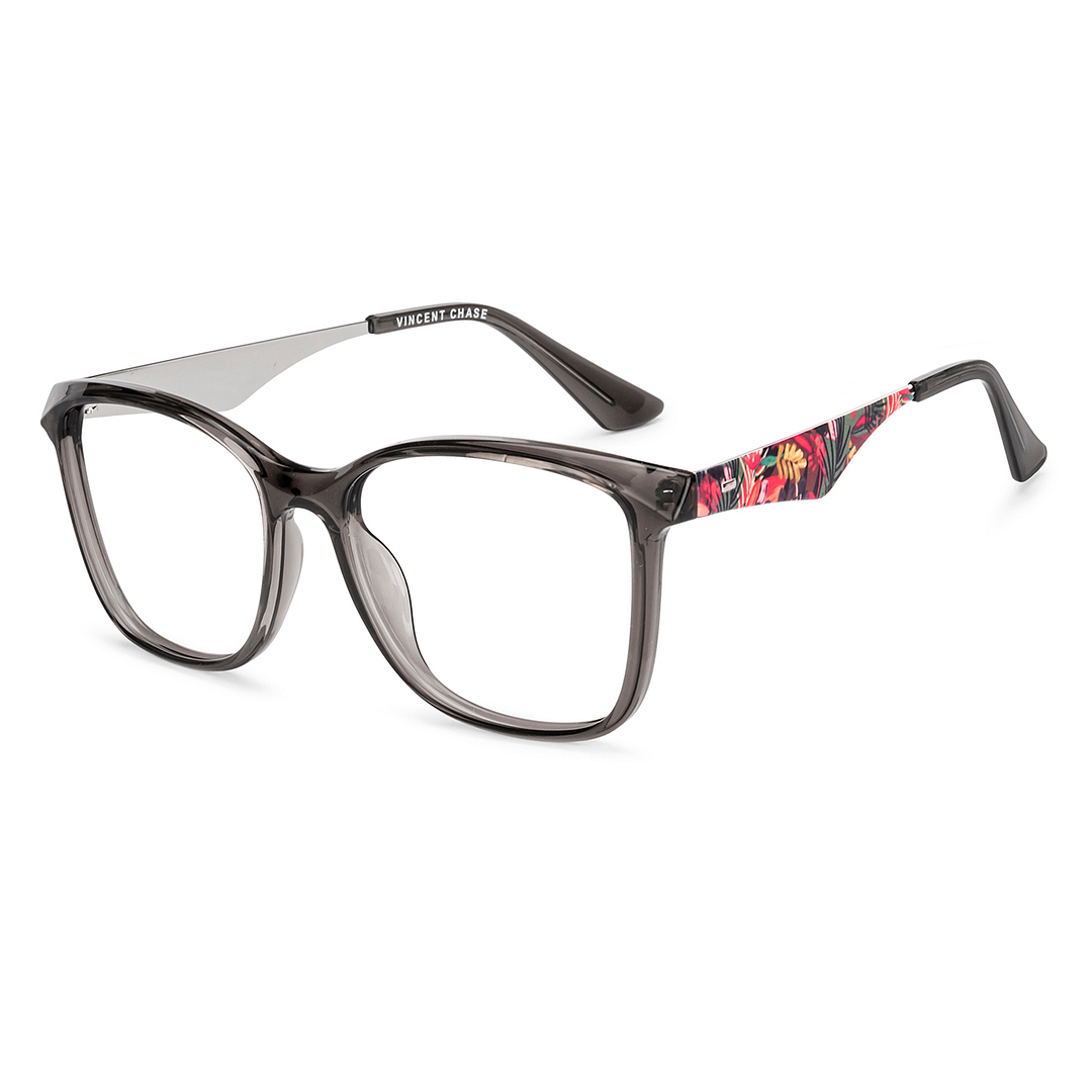 GLASS VISION zeenunew トレカ付 Buy Grey Multicolor Full Rim Square Vincent Chase Hybrid VC E18401
