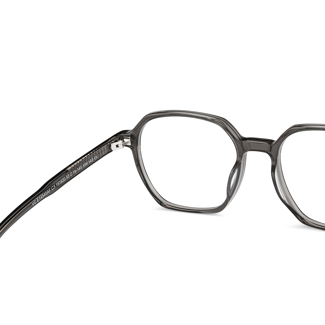 Vincent Chase Online Gray Transparent Full Rim Geometric right side