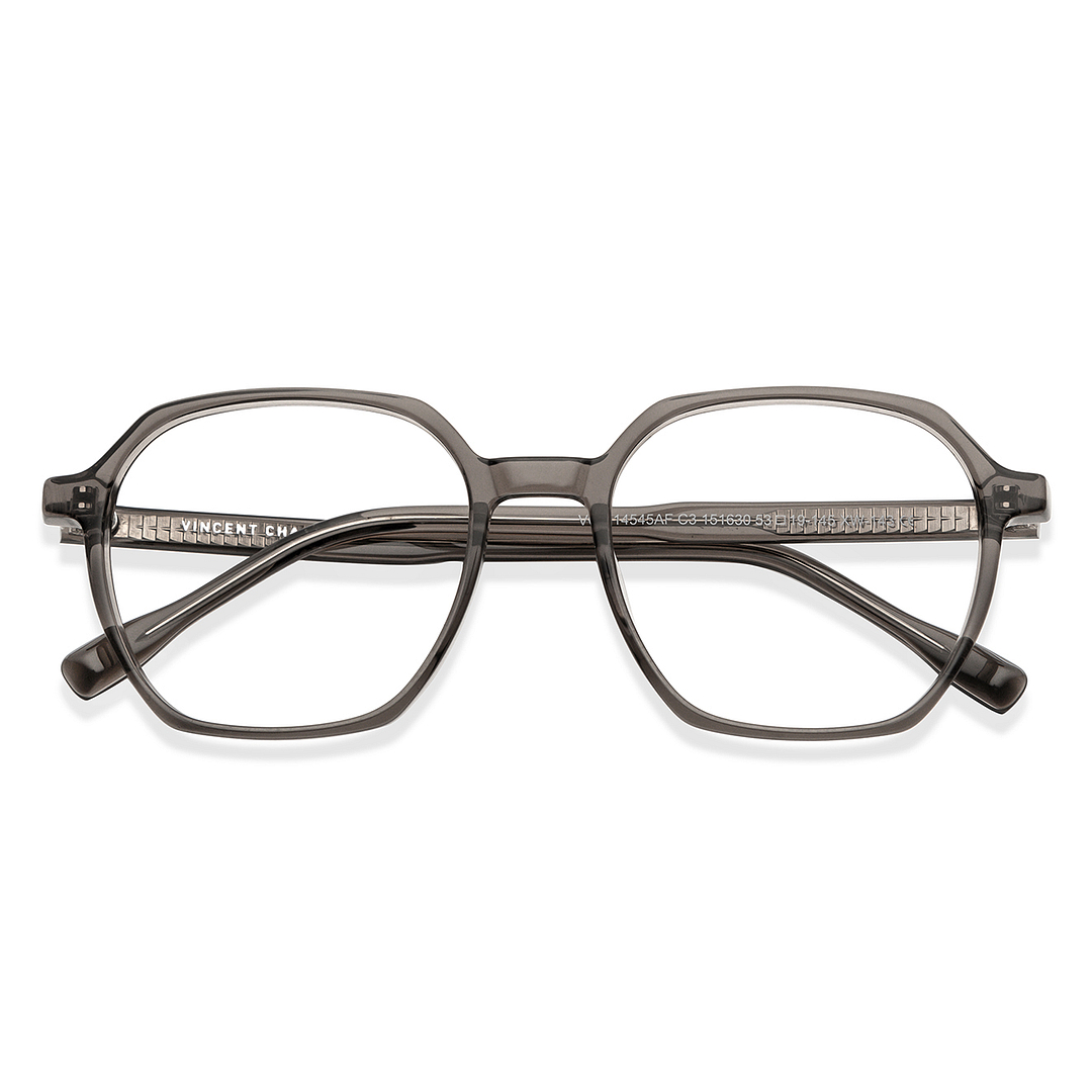 Vincent Chase Online Gray Transparent Full Rim Geometric left side